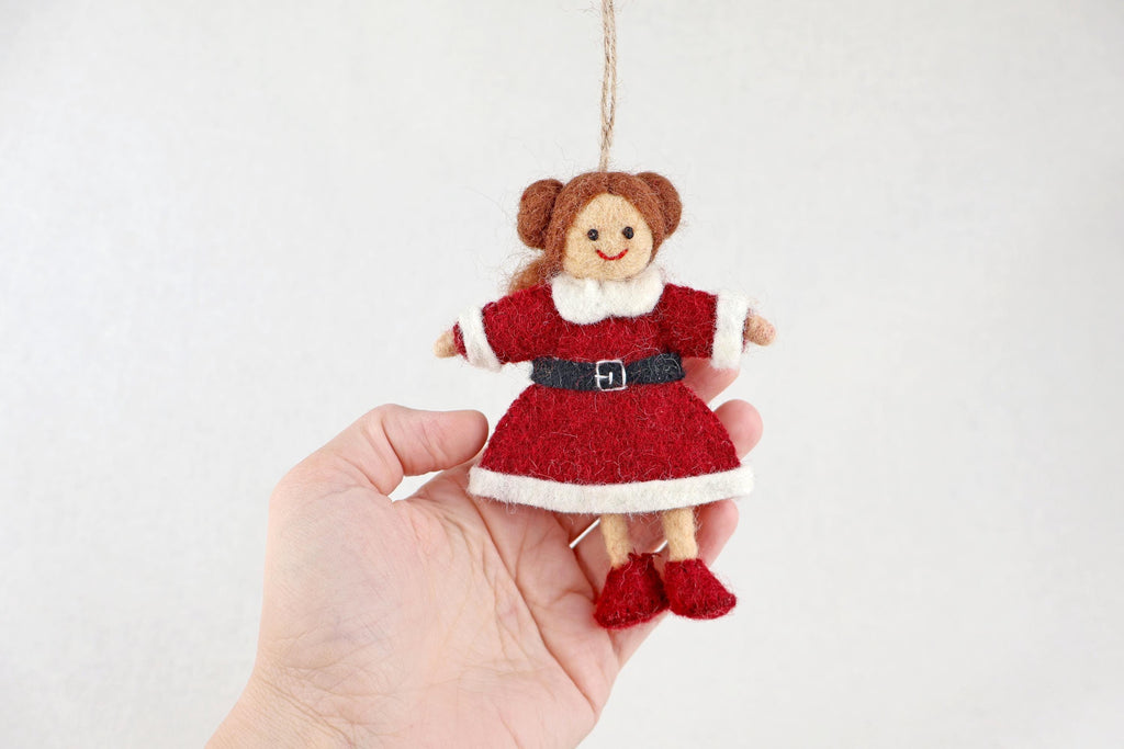 Weihnachtsanhänger Weihnachtsfrau I Christbaumschmuck Weihnachtsdeko I Winter Weihnachtsbaum I Miss Santa