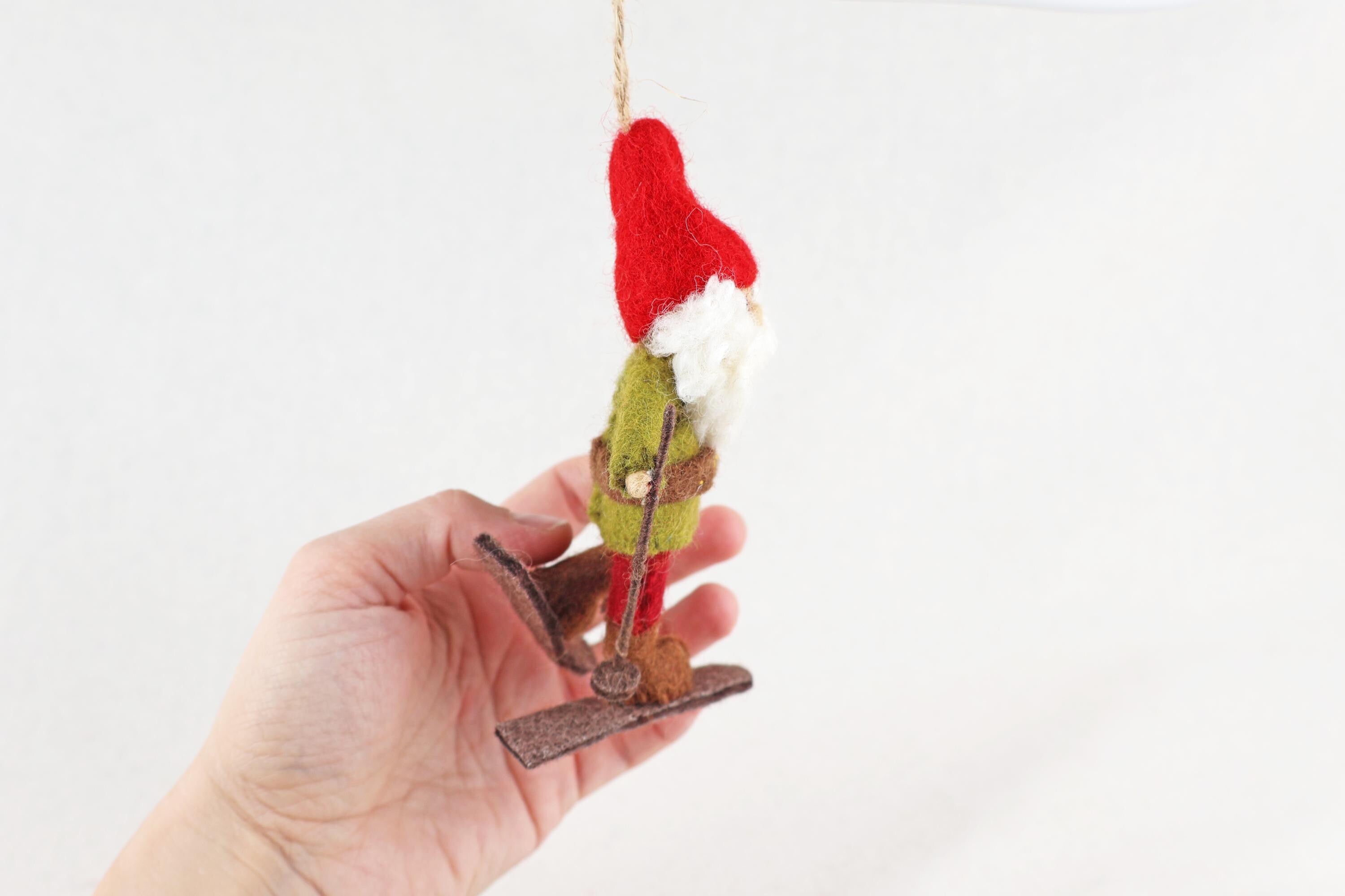 Weihnachtsanhänger Zwerg I Skifahrer I Christbaumschmuck Weihnachtsdeko I Weihnachtsbaum I Alpin I Wichtel