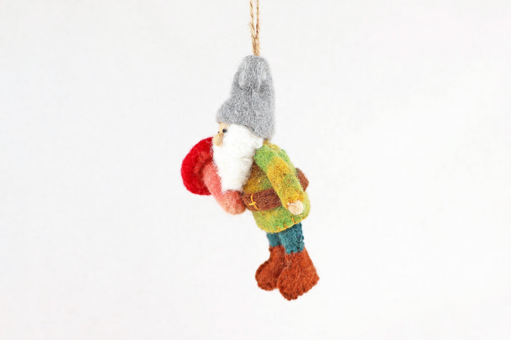 Weihnachtsanhänger Zwerg mit Fliegenpilz I Wichtel I Christbaumschmuck Weihnachtsdeko I Weihnachtsbaum I Weihnachtswichtel I Weihnachtszwerg