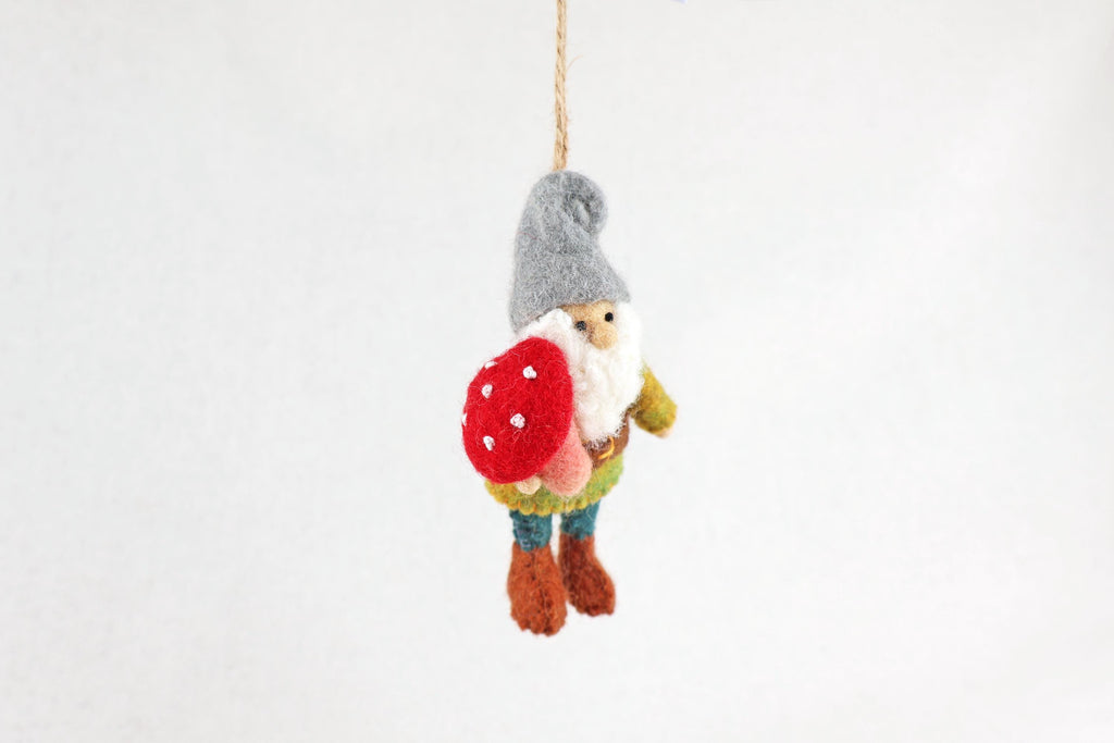 Weihnachtsanhänger Zwerg mit Fliegenpilz I Wichtel I Christbaumschmuck Weihnachtsdeko I Weihnachtsbaum I Weihnachtswichtel I Weihnachtszwerg