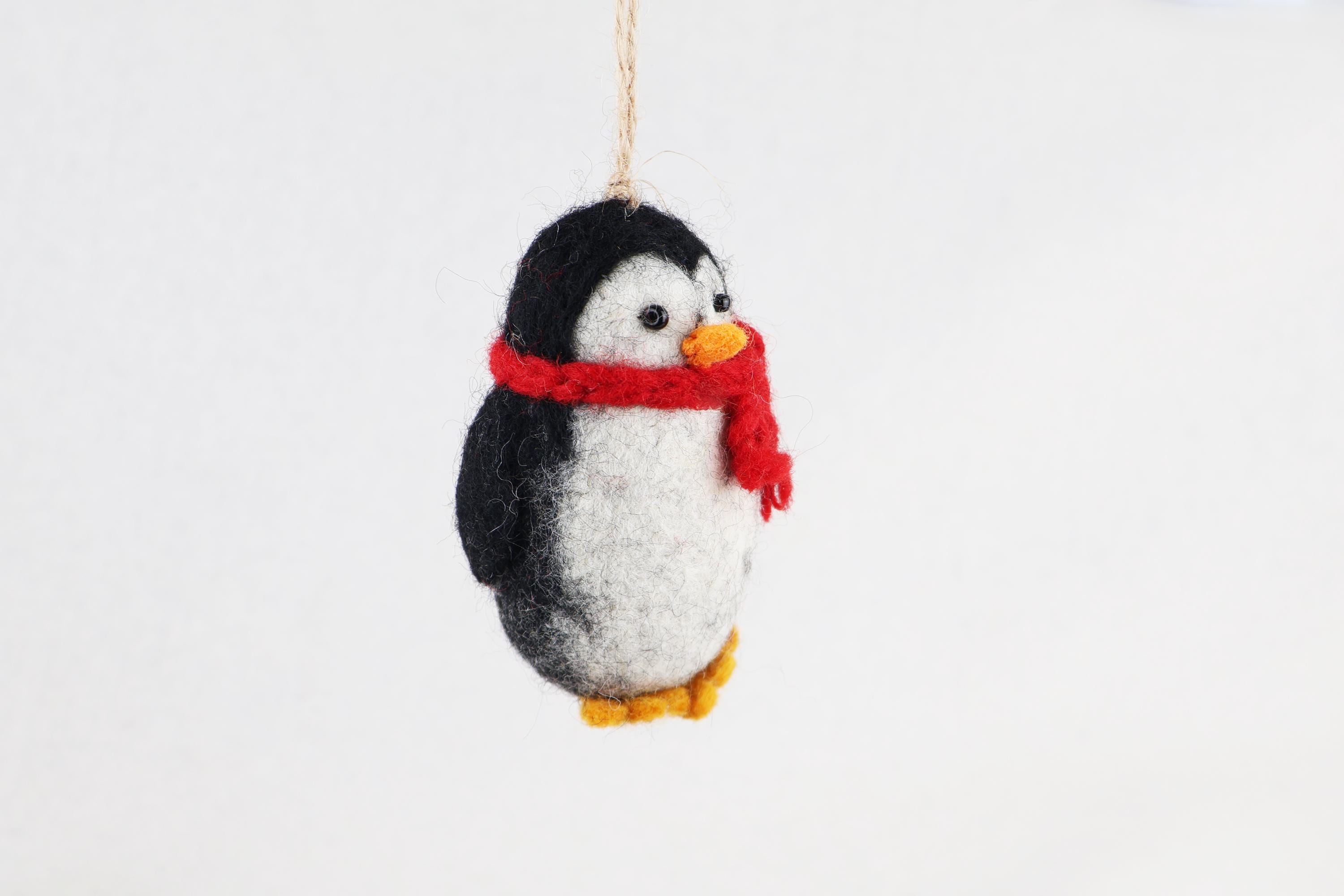 Weihnachtsanhänger Pinguin Christbaumschmuck Weihnachtsdeko Winter Weihnachtsbaum