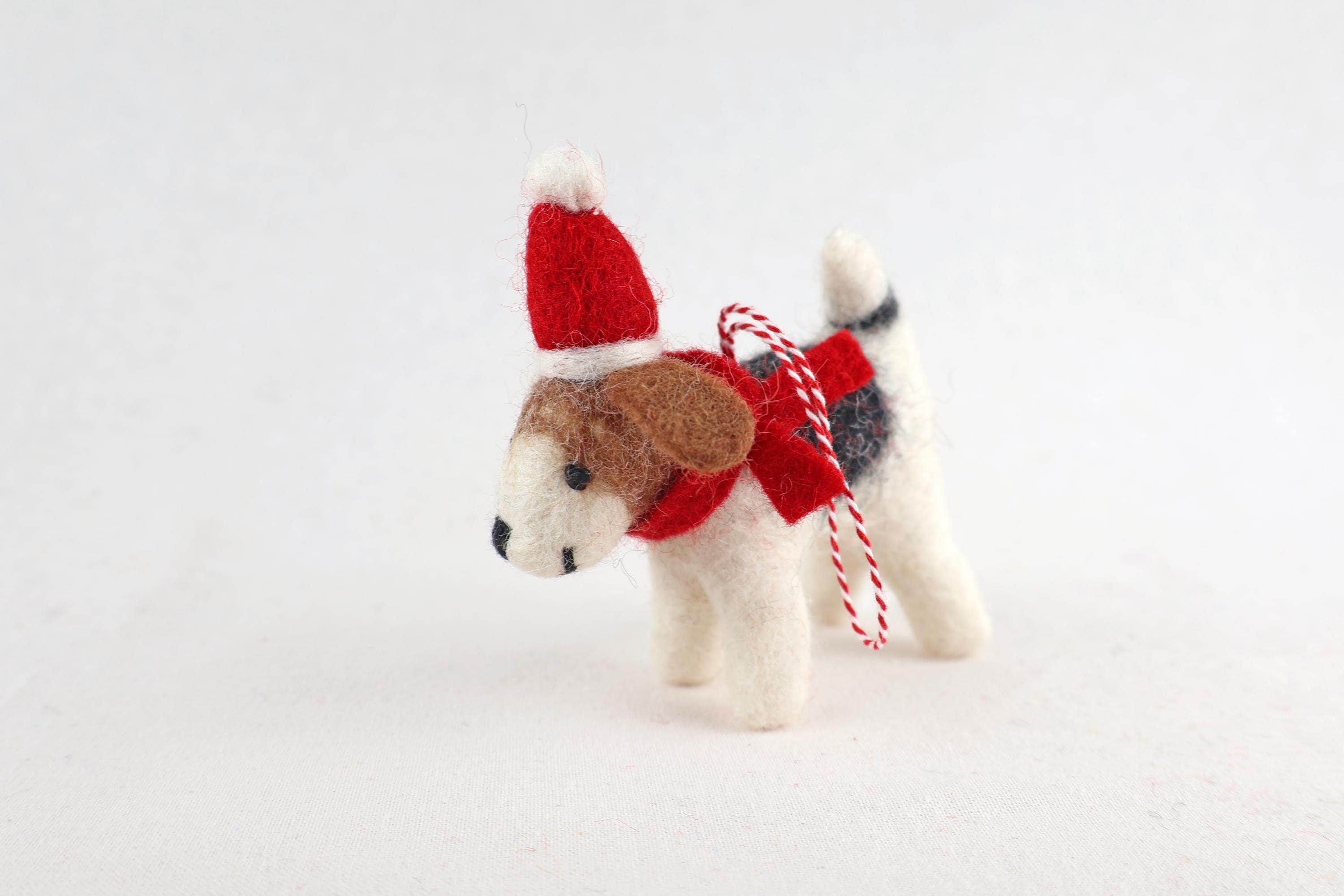 Weihnachtsanhänger Hund Beagle I Filz Christbaumschmuck Weihnachtsdeko