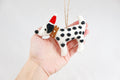 Weihnachtsanhänger Hund Dalmatiner I Filz Christbaumschmuck Weihnachtsdeko