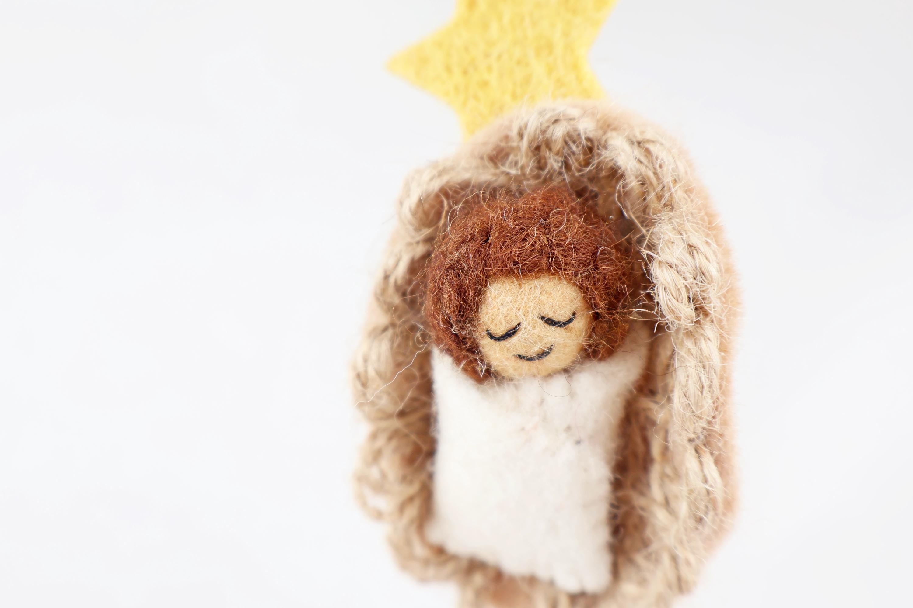 Weihnachtsanhänger Jesuskund in der Krippe I Christbaumschmuck Weihnachtsdeko I Winter Weihnachtsbaum I Baby I Krippe I Wiege I Heiland