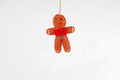 Weihnachtsanhänger Lebkuchenmann mit roter Schleife I Christbaumschmuck Weihnachtsdeko I Winterdeko I Weihnachtsbaum I Lebkuchen
