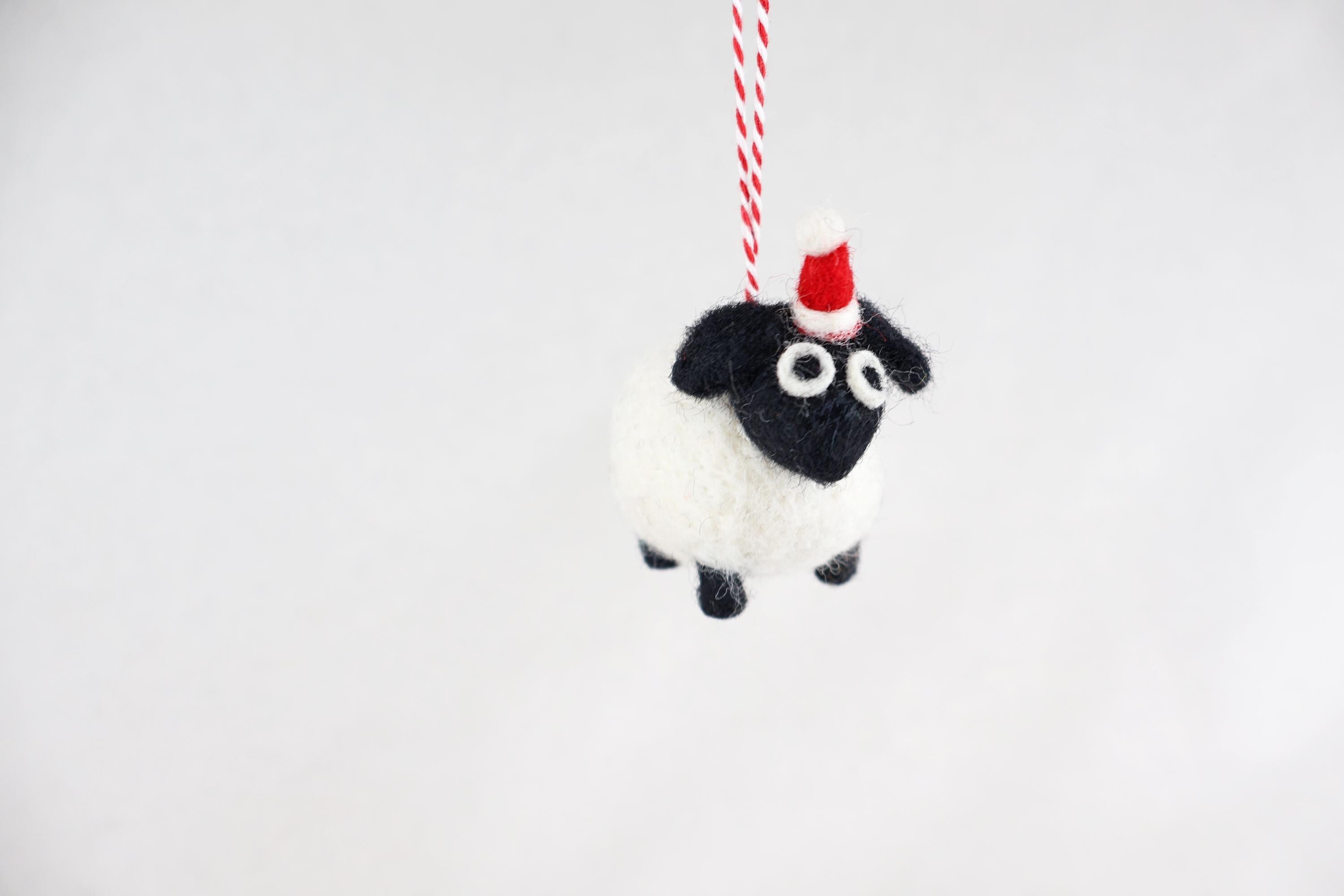 Weihnachtsanhänger Schaf I Christbaumschmuck Weihnachtsdeko I Winter Weihnachtsbaum I Weihnachtsschaf