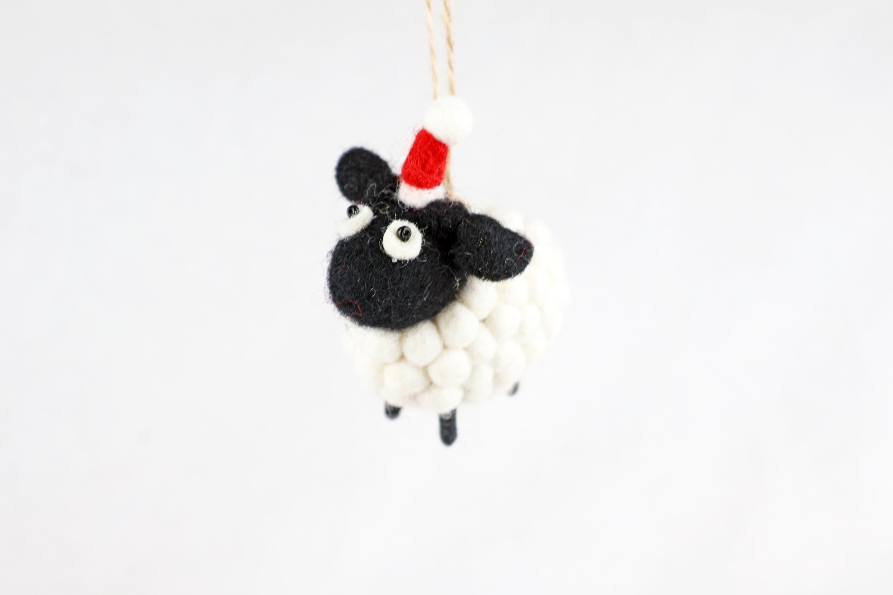 Weihnachtsanhänger Schaf I Christbaumschmuck Weihnachtsdeko I Winter Weihnachtsbaum I Weihnachtsschaf