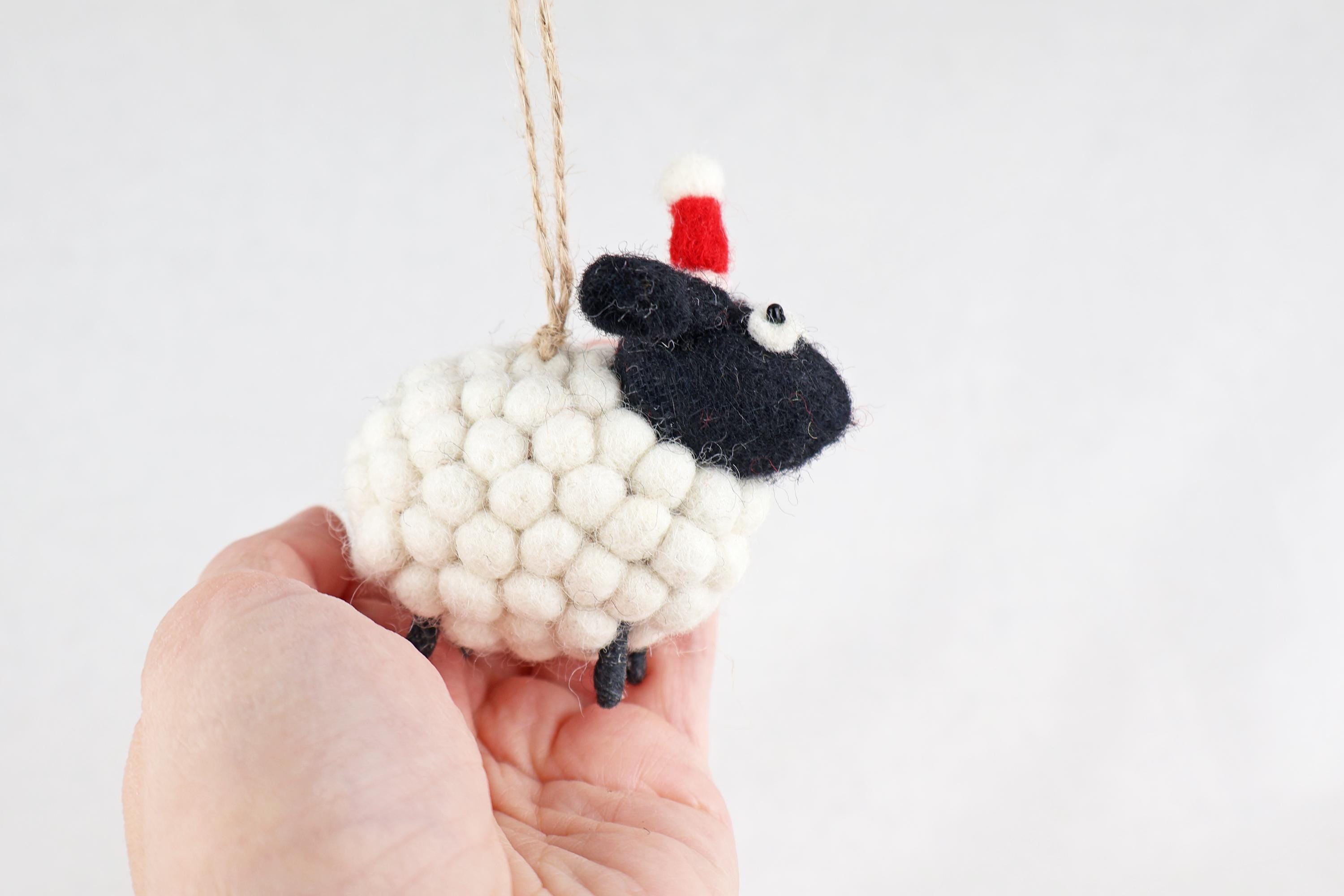 Weihnachtsanhänger Schaf I Christbaumschmuck Weihnachtsdeko I Winter Weihnachtsbaum I Weihnachtsschaf