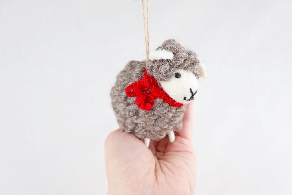 Weihnachtsanhänger Schaf I Christbaumschmuck I Weihnachtsdeko I Winter Weihnachtsbaum I Weihnachtsschaf