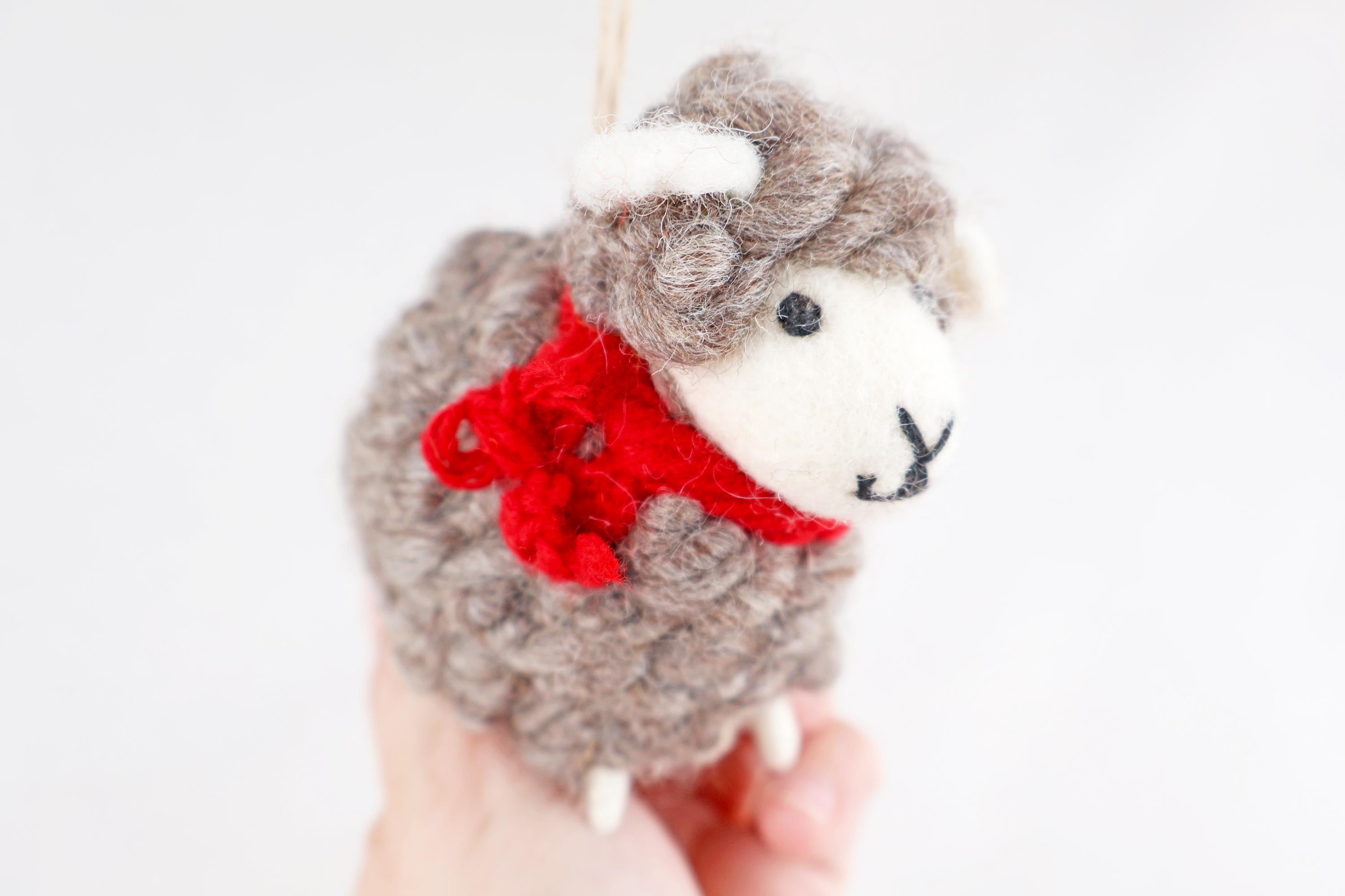 Weihnachtsanhänger Schaf I Christbaumschmuck I Weihnachtsdeko I Winter Weihnachtsbaum I Weihnachtsschaf