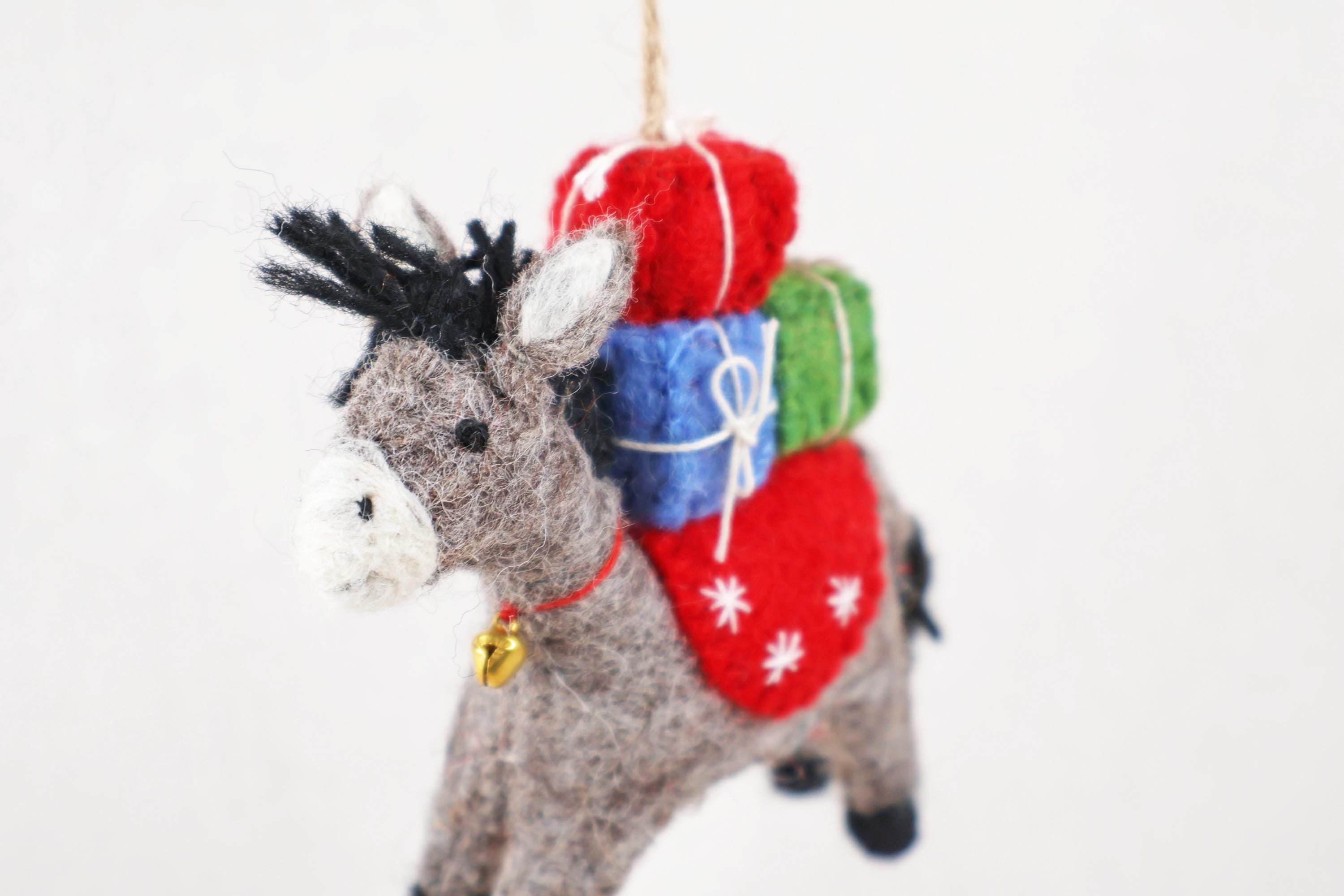 Weihnachtsanhänger Esel I Weihnachtsschmuck Esel I Filz I Weihnachtsbaum I Christbaumschmuck I Weihnachtsdeko