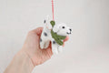 Weihnachtsanhänger Hund Dalmatiner I Filz Christbaumschmuck Weihnachtsdeko I Baumschmuck Hunde