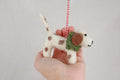 Weihnachtsanhänger Hund Beagle I Filz Christbaumschmuck Weihnachtsdeko