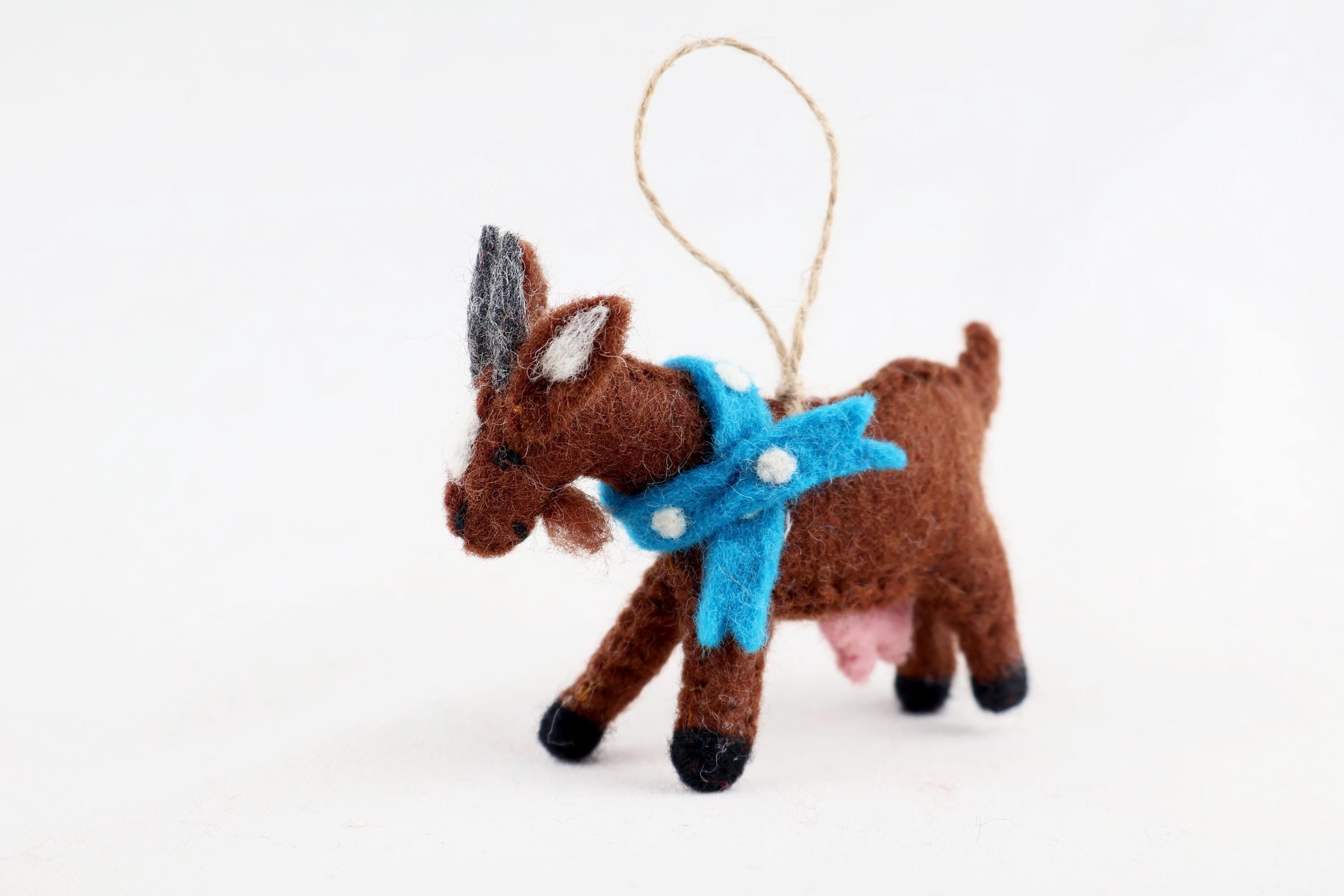 Filzanhänger Ziege I Osterdeko I Filz Christbaumschmuck I Weihnachtsdeko I Ziegendeko I Anhänger Ziege