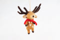 Weihnachtsanhänger Hirsch mit Schal I Christbaumschmuck I Weihnachtsdeko I Winter I Weihnachtsbaum I Hirsch aus Filz