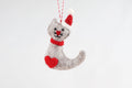 Weihnachtsanhänger Katze I Christbaumschmuck Weihnachtsdeko I Winter Weihnachtsbaum I Weihnachtskatze