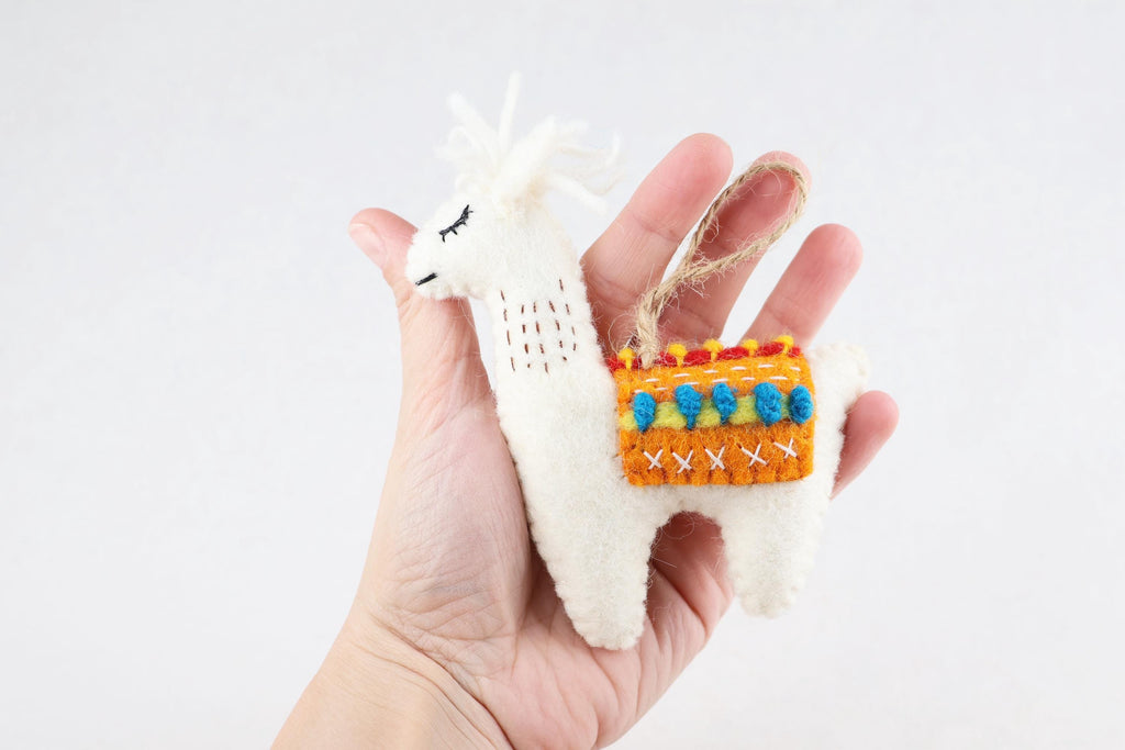 Anhänger Lama I Weihnachten Filz I Osteranhänger I Christbaumschmuck I Weihnachtsdeko I Winter Weihnachtsbaum I Weihnachtslama I Alpaka
