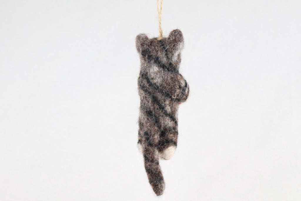 Weihnachtsanhänger Katze mit Geschenk I Christbaumschmuck Weihnachtsdeko I Winter Weihnachtsbaum I Weihnachtskatze