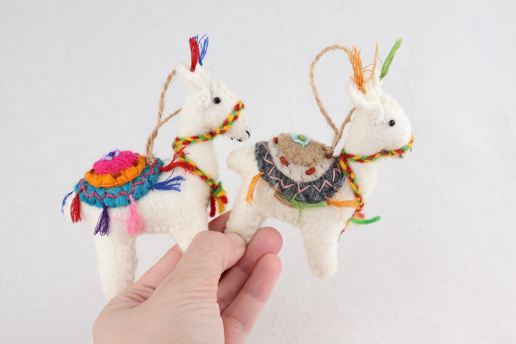 Anhänger Lama I Weihnachten Filz I Osteranhänger I Christbaumschmuck I Weihnachtsdeko I Winter Weihnachtsbaum I Weihnachtslama I Alpaka
