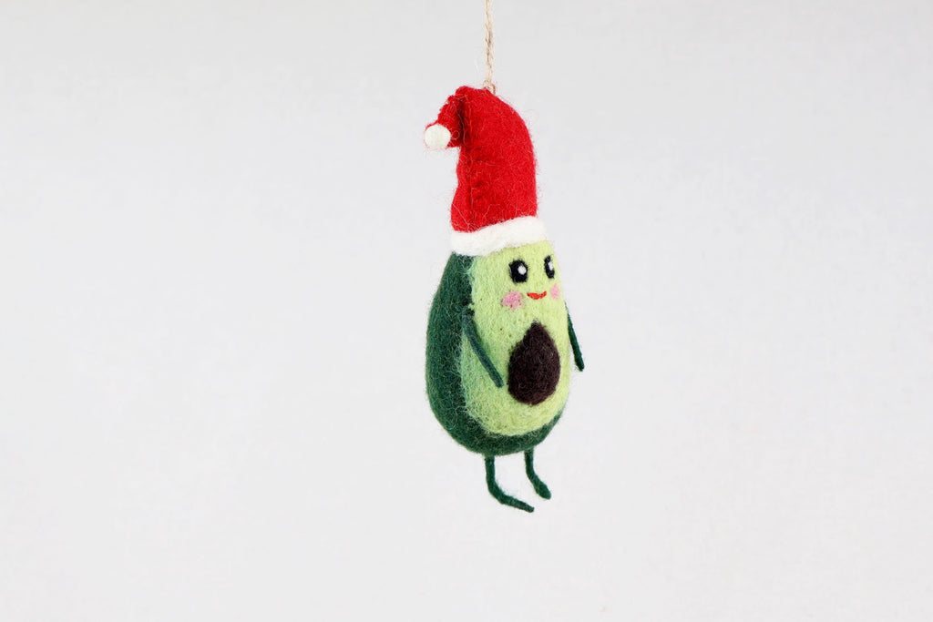 Weihnachtsanhänger Avocado I Christbaumschmuck I Weihnachtsdeko I Winter Weihnachtsbaum I Gemüse I lustige Weihnachtsdeko