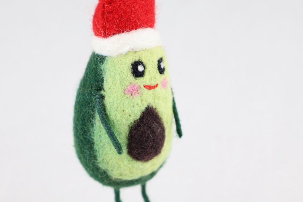 Weihnachtsanhänger Avocado I Christbaumschmuck I Weihnachtsdeko I Winter Weihnachtsbaum I Gemüse I lustige Weihnachtsdeko