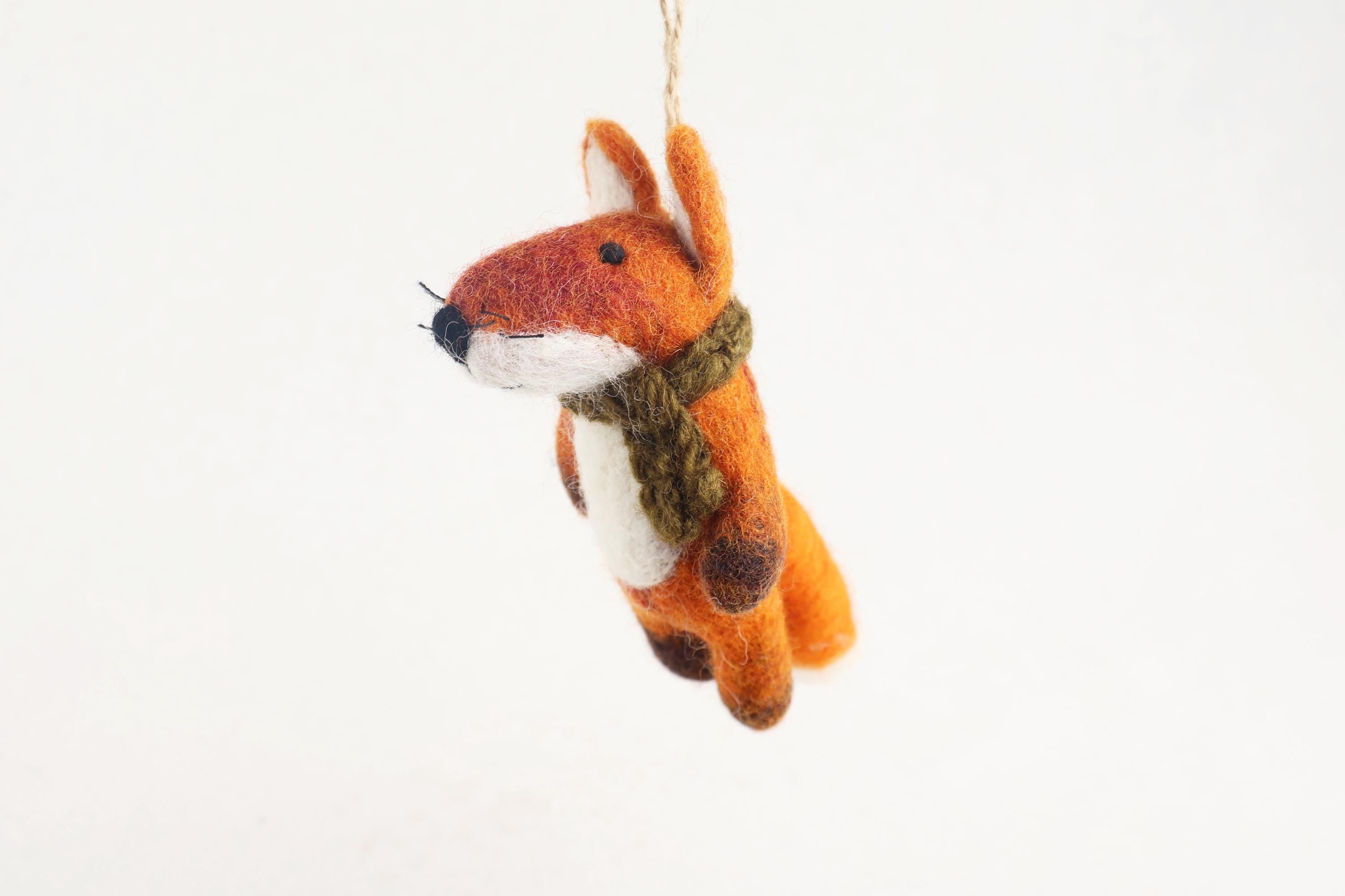 Weihnachtsanhänger Fuchs mit Schal I Christbaumschmuck I Weihnachtsdeko I Winter I Weihnachtsbaum I Fuchs aus Filz