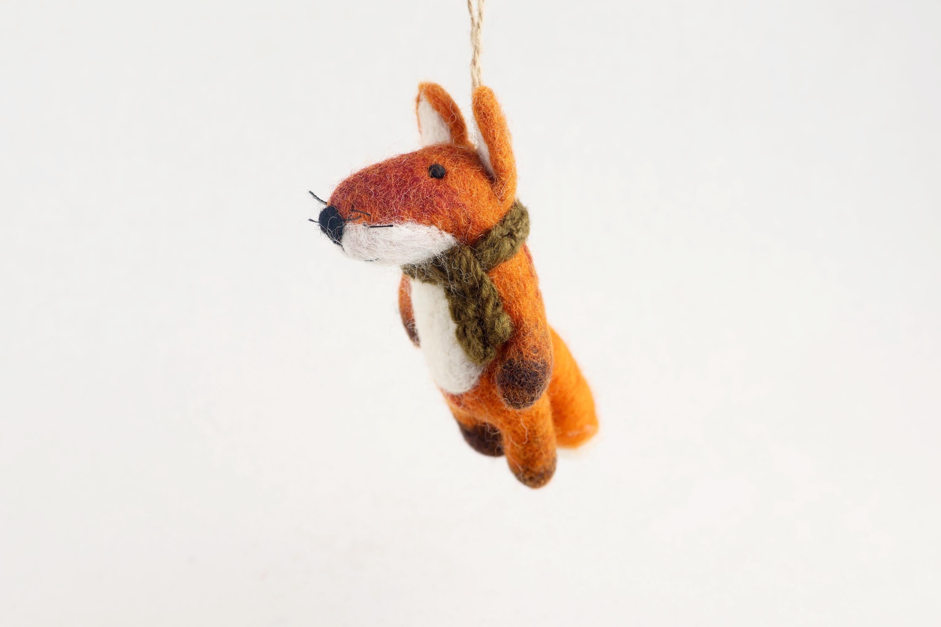 Weihnachtsanhänger Fuchs mit Schal I Christbaumschmuck I Weihnachtsdeko I Winter I Weihnachtsbaum I Fuchs aus Filz