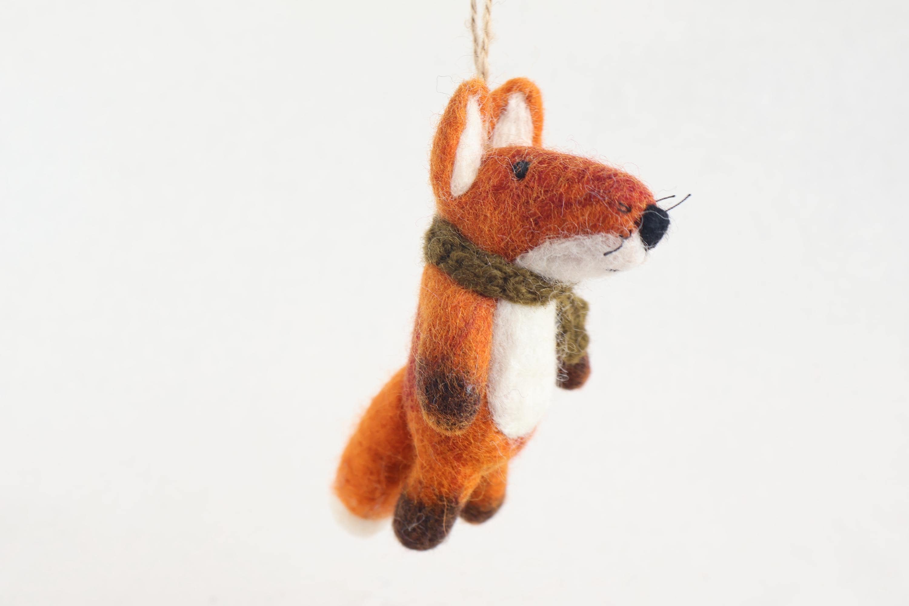 Weihnachtsanhänger Fuchs mit Schal I Christbaumschmuck I Weihnachtsdeko I Winter I Weihnachtsbaum I Fuchs aus Filz