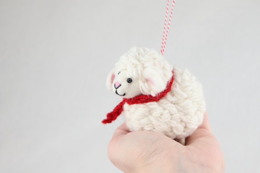 Weihnachtsanhänger Schaf I Christbaumschmuck I Weihnachtsdeko I Winter Weihnachtsbaum I Weihnachtsschaf