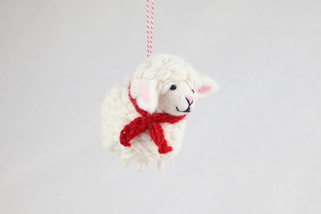 Weihnachtsanhänger Schaf I Christbaumschmuck I Weihnachtsdeko I Winter Weihnachtsbaum I Weihnachtsschaf