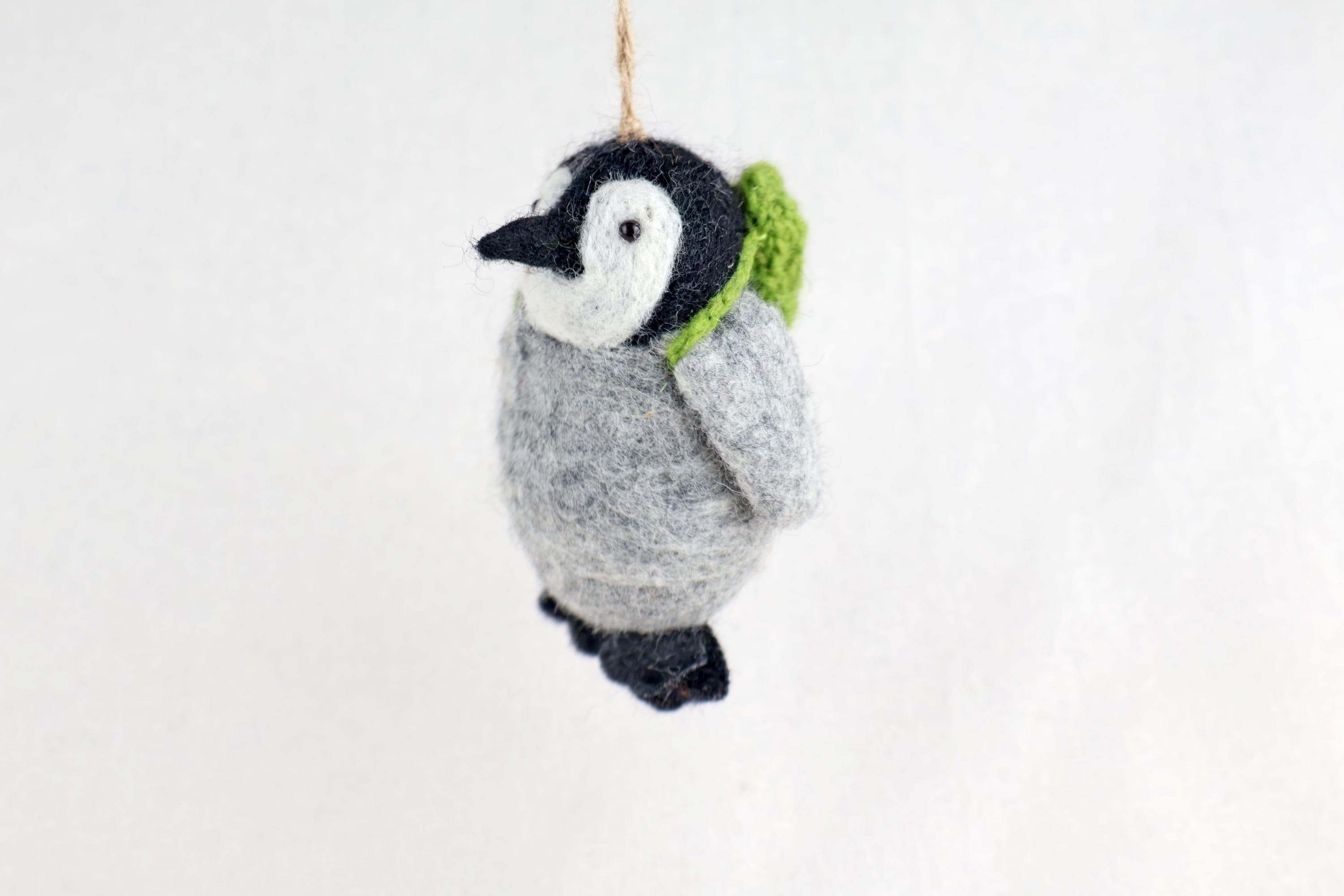Weihnachtsanhänger Pinguin I Christbaumschmuck Weihnachtsdeko Winter Weihnachtsbaum I Pinguindeko I Pinguin Wanderer I Rucksack