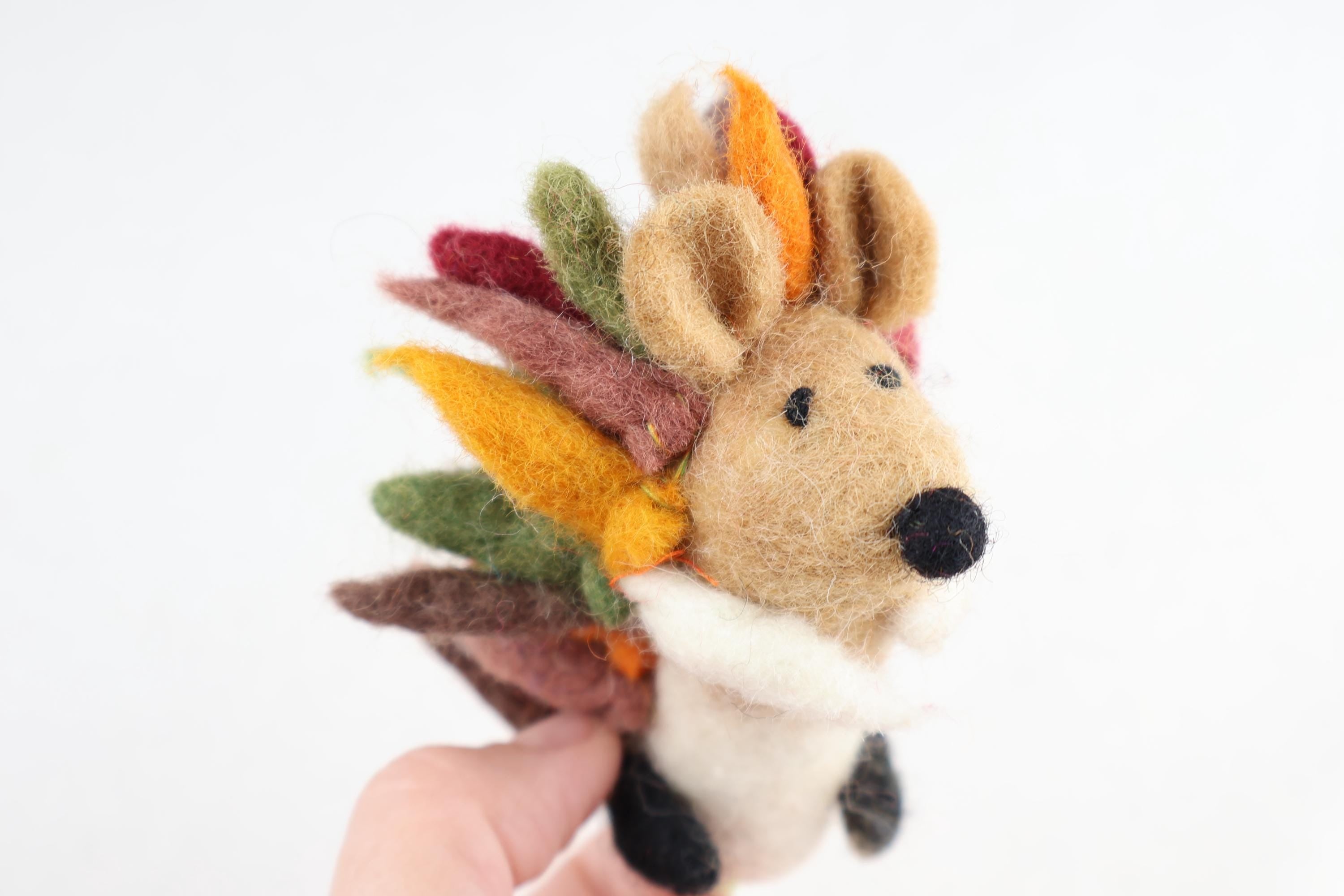 Niedliche Fingerpuppe Igel aus Filz I Fingerspiel I Waldtiere I heimische Tiere I Spielzeug Montessori I Geschichten erzählen