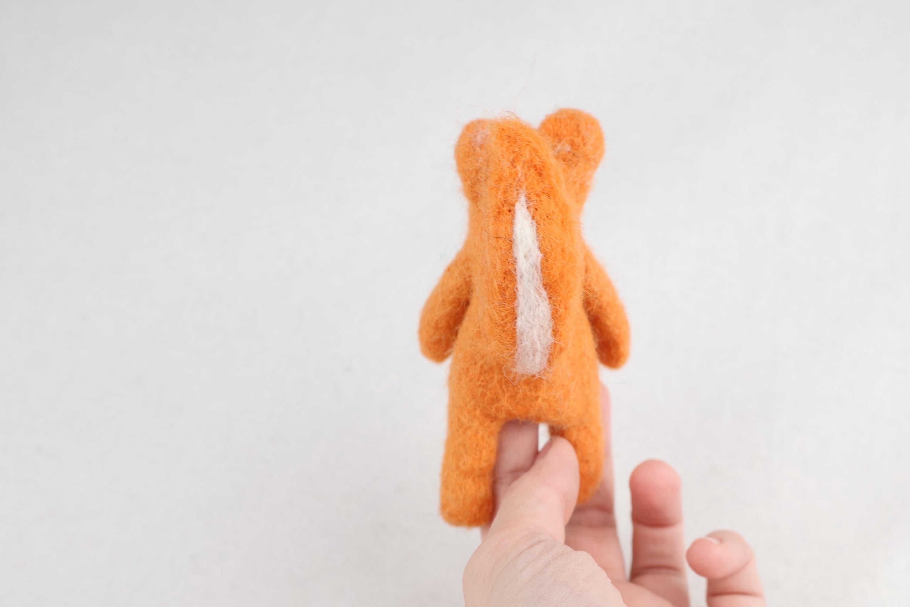 Niedliche Fingerpuppe Eichhörnchen aus Filz I Fingerspiel I Waldtiere I Eichhörnchen I Spielzeug Montessori I Geschichten erzählen