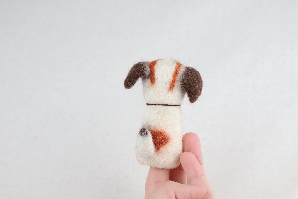 Niedliche Fingerpuppe Hund aus Filz I Fingerspiel I Bauernhoftier I Hunde I Spielzeug Montessori I Geschichten erzählen