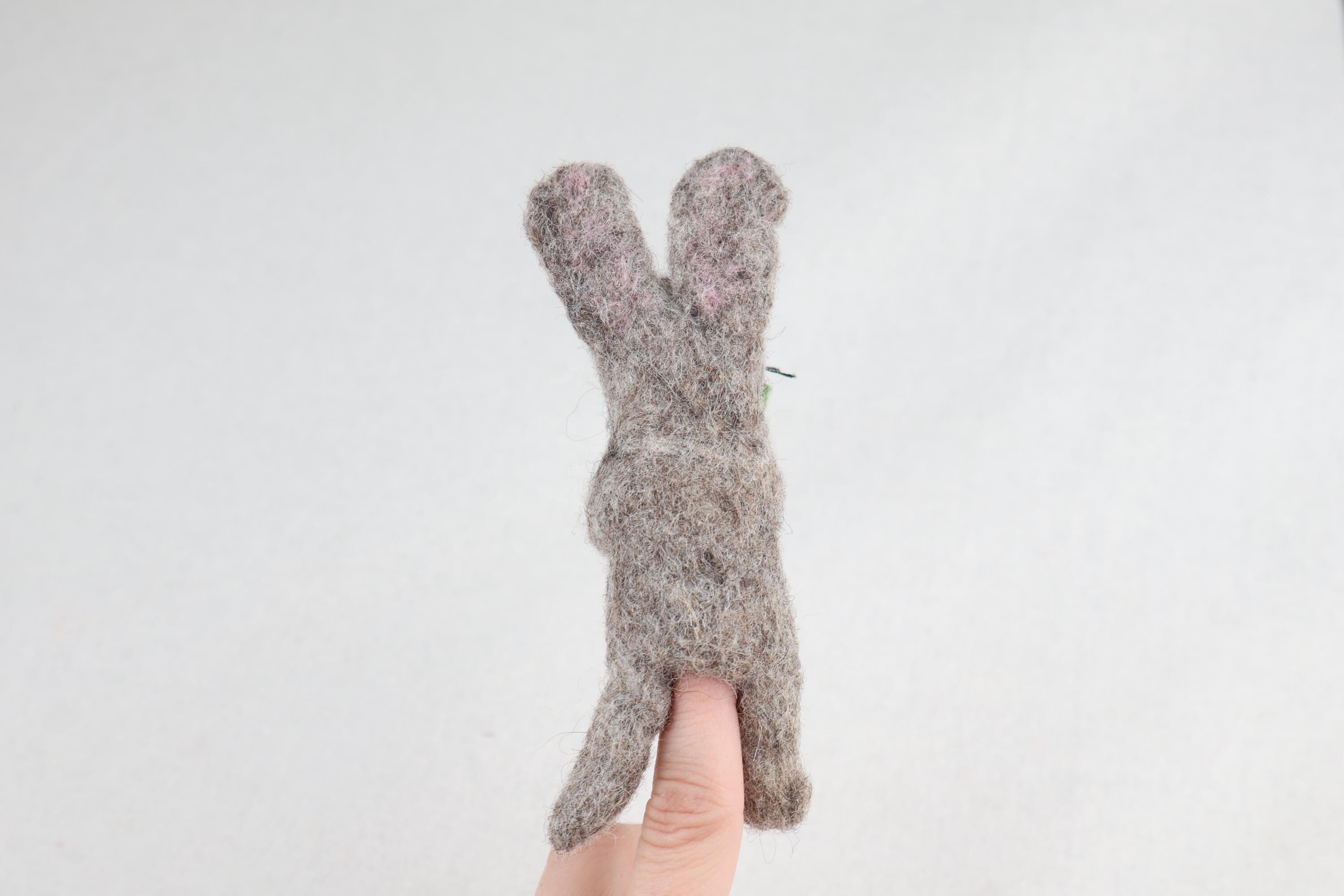 Niedliche Fingerpuppe Hase aus Filz I Fingerspiel I Bauernhoftier I Osterhase I Spielzeug Montessori I Geschichten erzählen