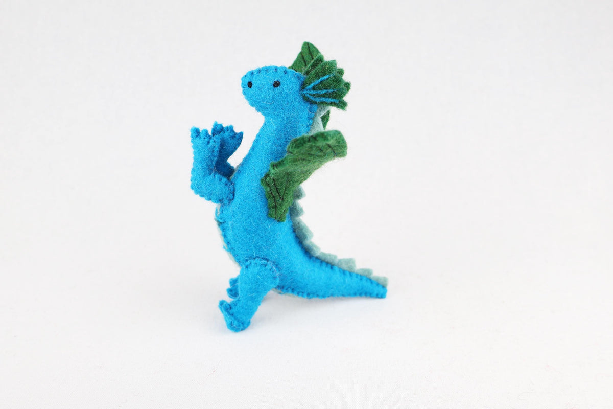 Türkiser Drache aus Filz I Spielzeug I Dekofigur I Dragon I handgemachtes Spielzeug I Filz Drache I Filz Figur I Drache Spiel