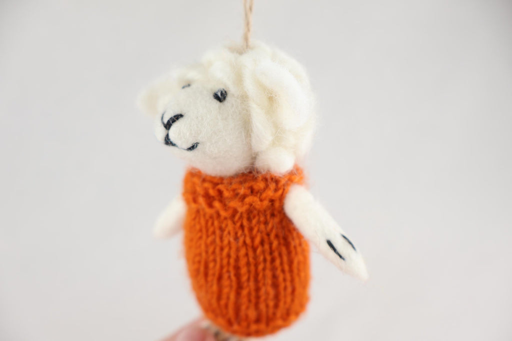 Weihnachtsanhänger Schaf in Pullover I Christbaumschmuck I Weihnachtsdeko I Winter Weihnachtsbaum I Weihnachtsschaf