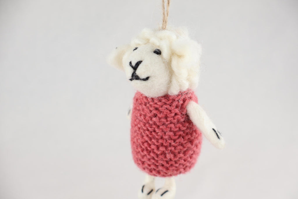 Weihnachtsanhänger Schaf in Pullover I Christbaumschmuck I Weihnachtsdeko I Winter Weihnachtsbaum I Weihnachtsschaf