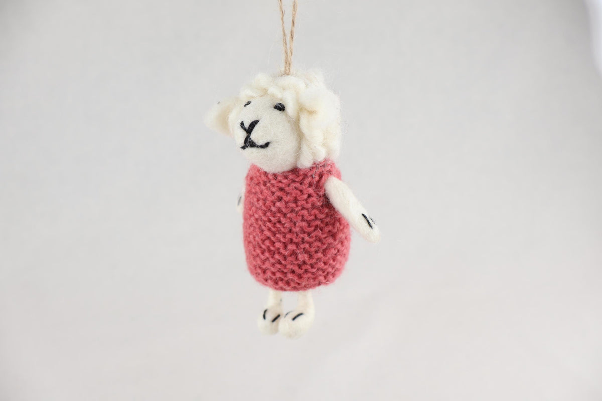 Weihnachtsanhänger Schaf in Pullover I Christbaumschmuck I Weihnachtsdeko I Winter Weihnachtsbaum I Weihnachtsschaf
