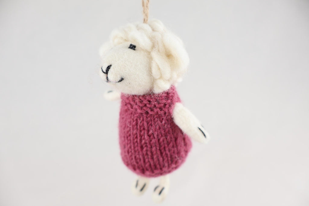 Weihnachtsanhänger Schaf in Pullover I Christbaumschmuck I Weihnachtsdeko I Winter Weihnachtsbaum I Weihnachtsschaf