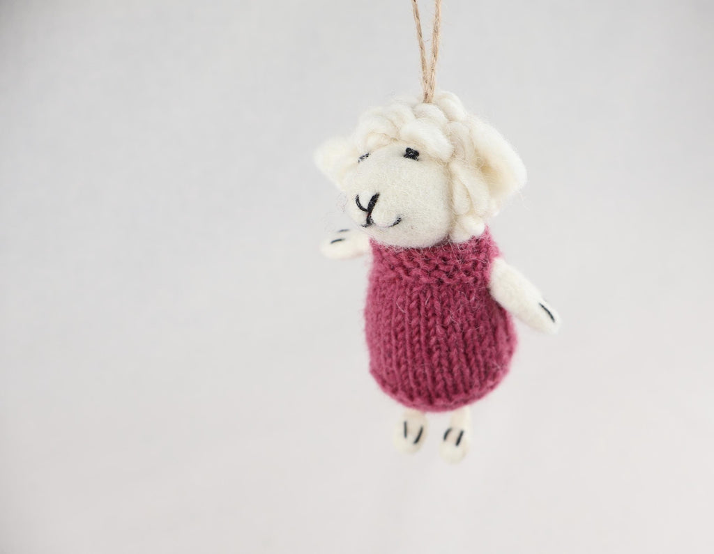 Weihnachtsanhänger Schaf in Pullover I Christbaumschmuck I Weihnachtsdeko I Winter Weihnachtsbaum I Weihnachtsschaf