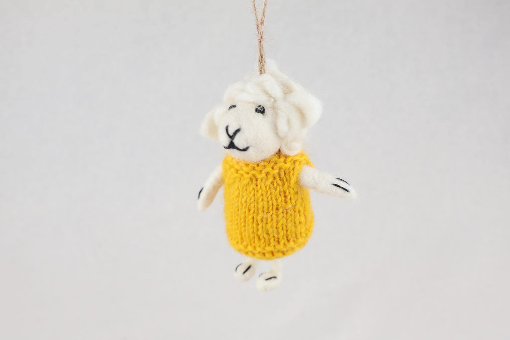 Weihnachtsanhänger Schaf in Pullover I Christbaumschmuck I Weihnachtsdeko I Winter Weihnachtsbaum I Weihnachtsschaf