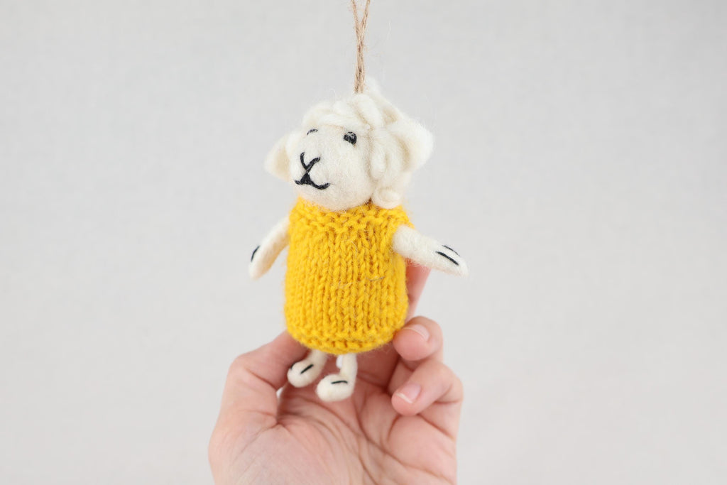 Weihnachtsanhänger Schaf in Pullover I Christbaumschmuck I Weihnachtsdeko I Winter Weihnachtsbaum I Weihnachtsschaf