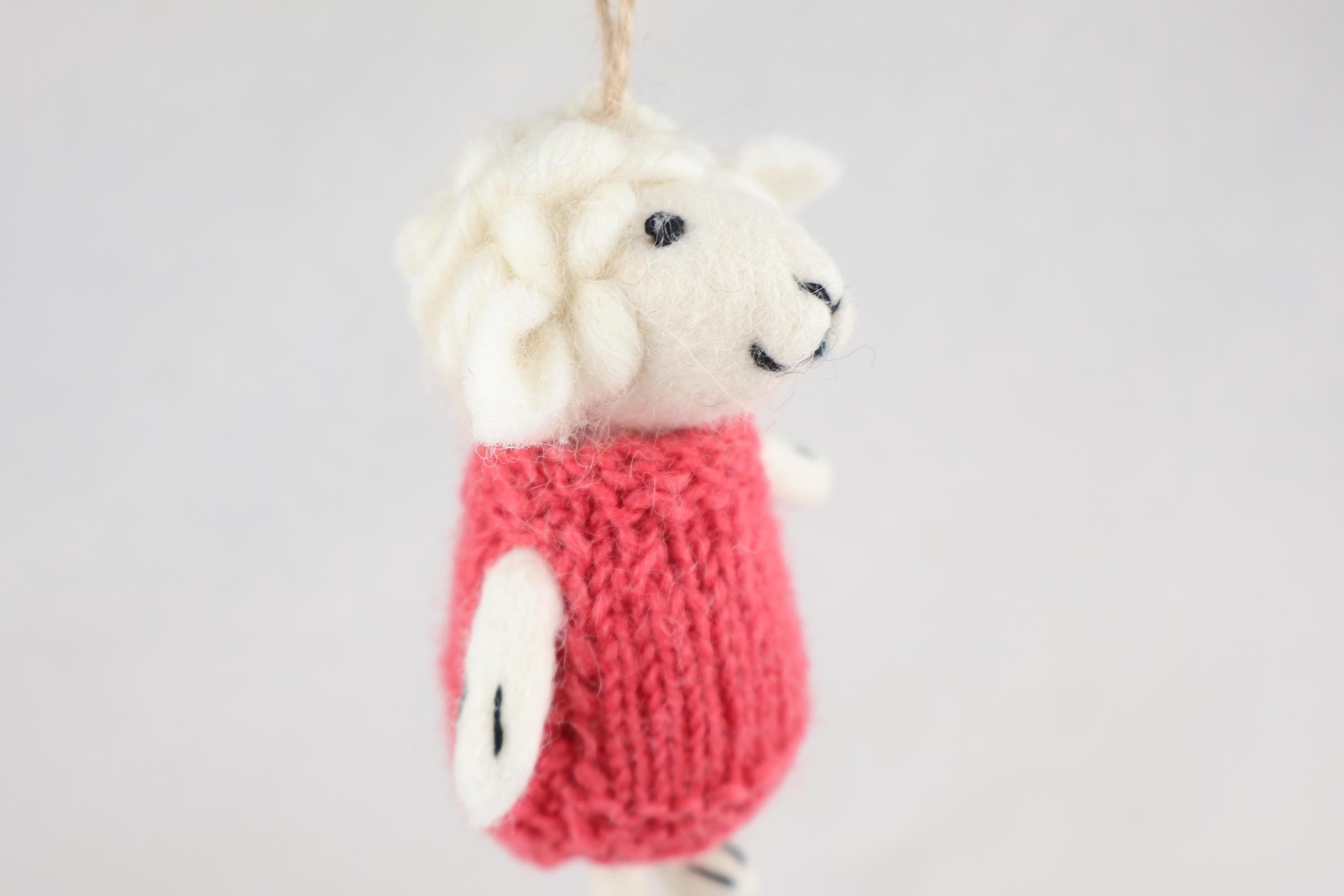 Weihnachtsanhänger Schaf in Pullover I Christbaumschmuck I Weihnachtsdeko I Winter Weihnachtsbaum I Weihnachtsschaf