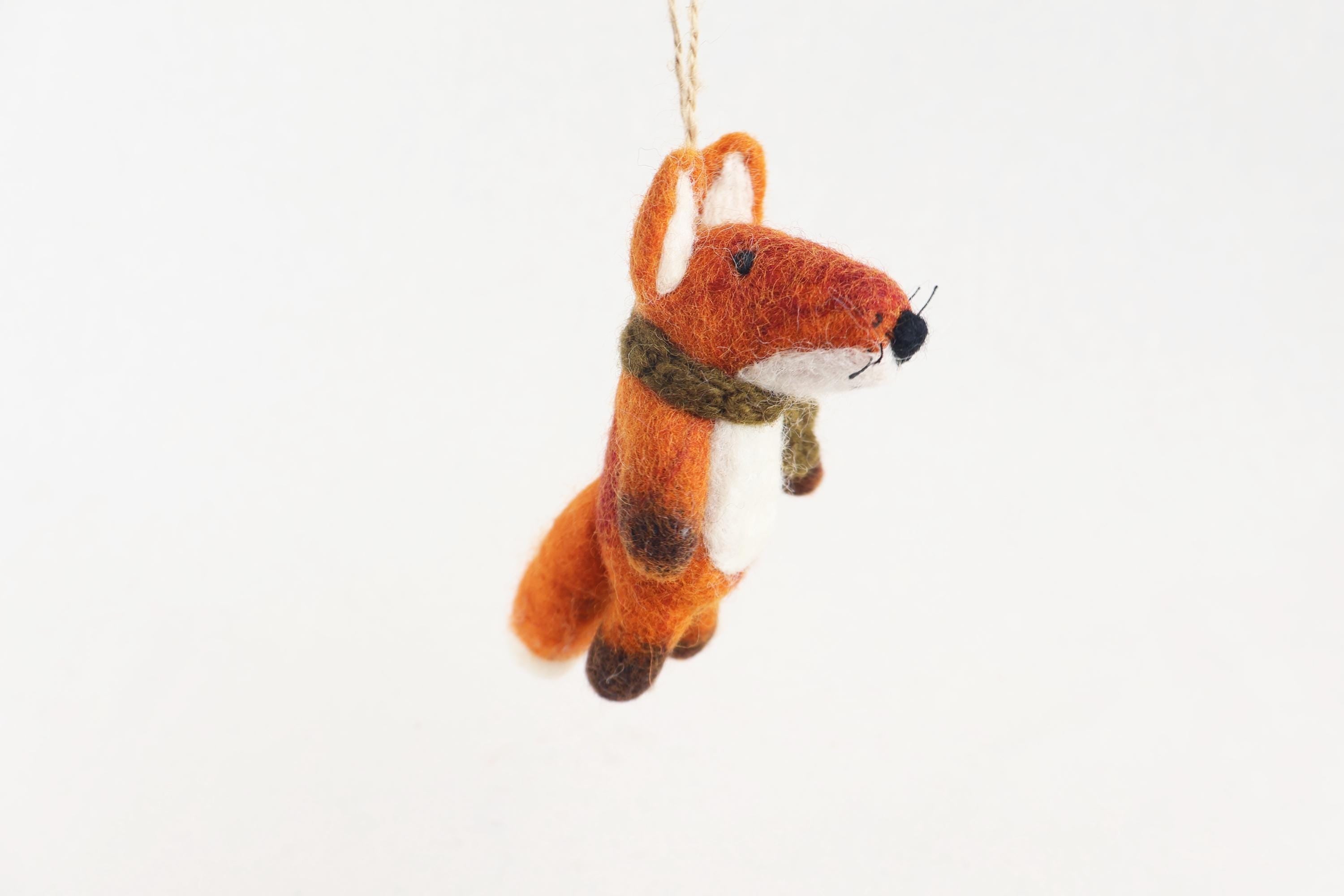 Weihnachtsanhänger Fuchs mit Schal I Christbaumschmuck I Weihnachtsdeko I Winter I Weihnachtsbaum I Fuchs aus Filz
