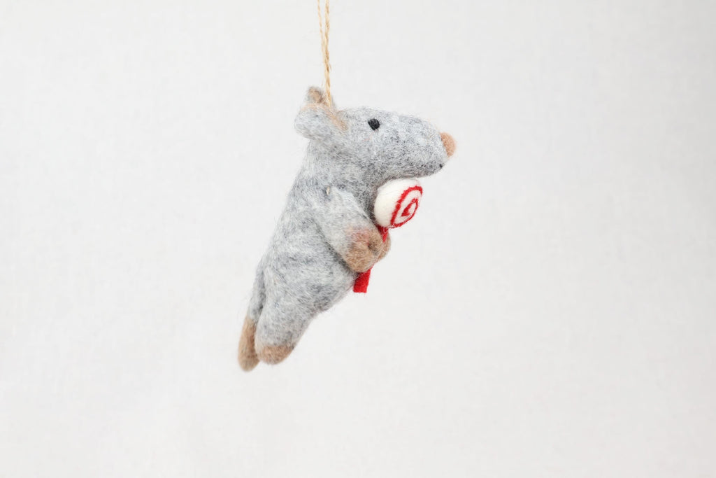Weihnachtsanhänger Maus mit Lolli Christbaumschmuck Weihnachtsdeko I Winter Weihnachtsbaum I Weihnachtsmaus I Frühjahr