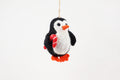 Weihnachtsanhänger Pinguin mit Zuckerstange I Christbaumschmuck Weihnachtsdeko I Winter Weihnachtsbaum