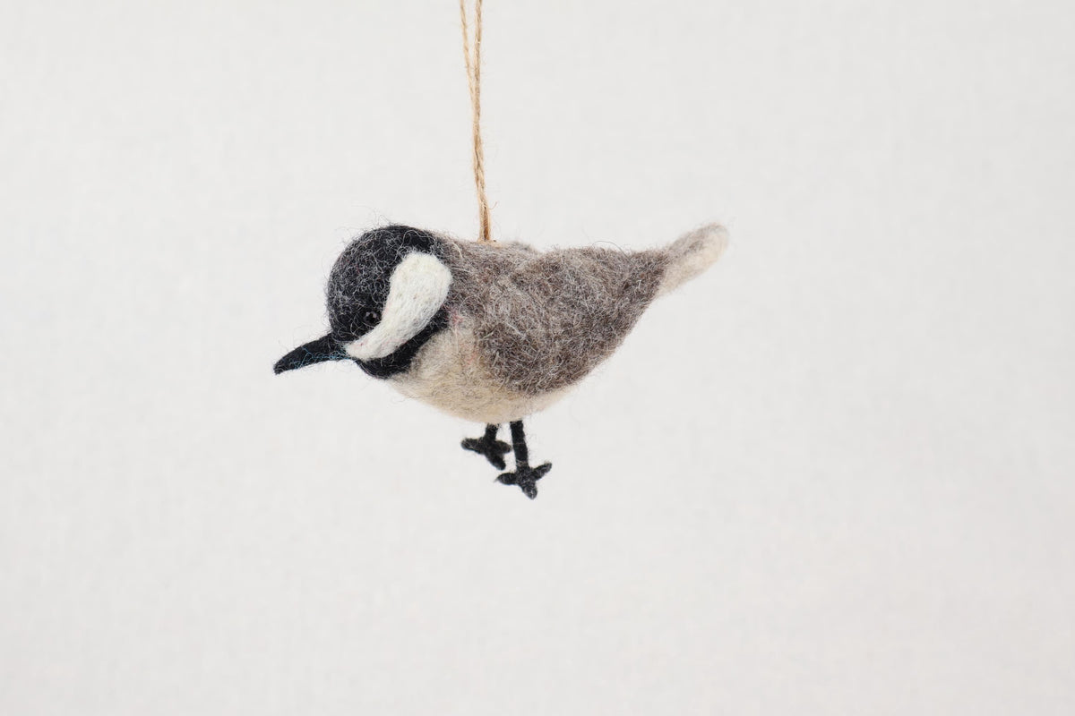 Filzanhänger Weidenmeise I Christbaumschmuck I Weihnachtsdeko I Winterdeko I Weihnachtsbaum I Frühlingsdeko I Vogeldeko I Naturdeko I Fair