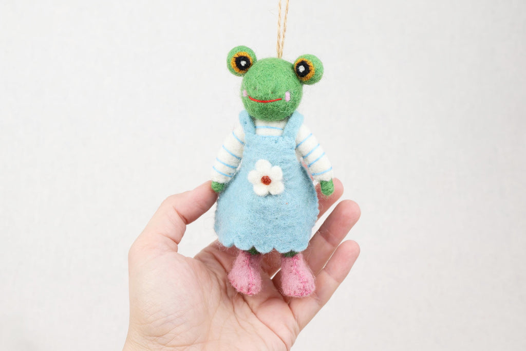 Anhänger Frosch I Frühlingsdeko I Osterdeko I Christbaumschmuck I Weihnachtsdeko I Winter Weihnachtsbaum I Weihnachtsschaf