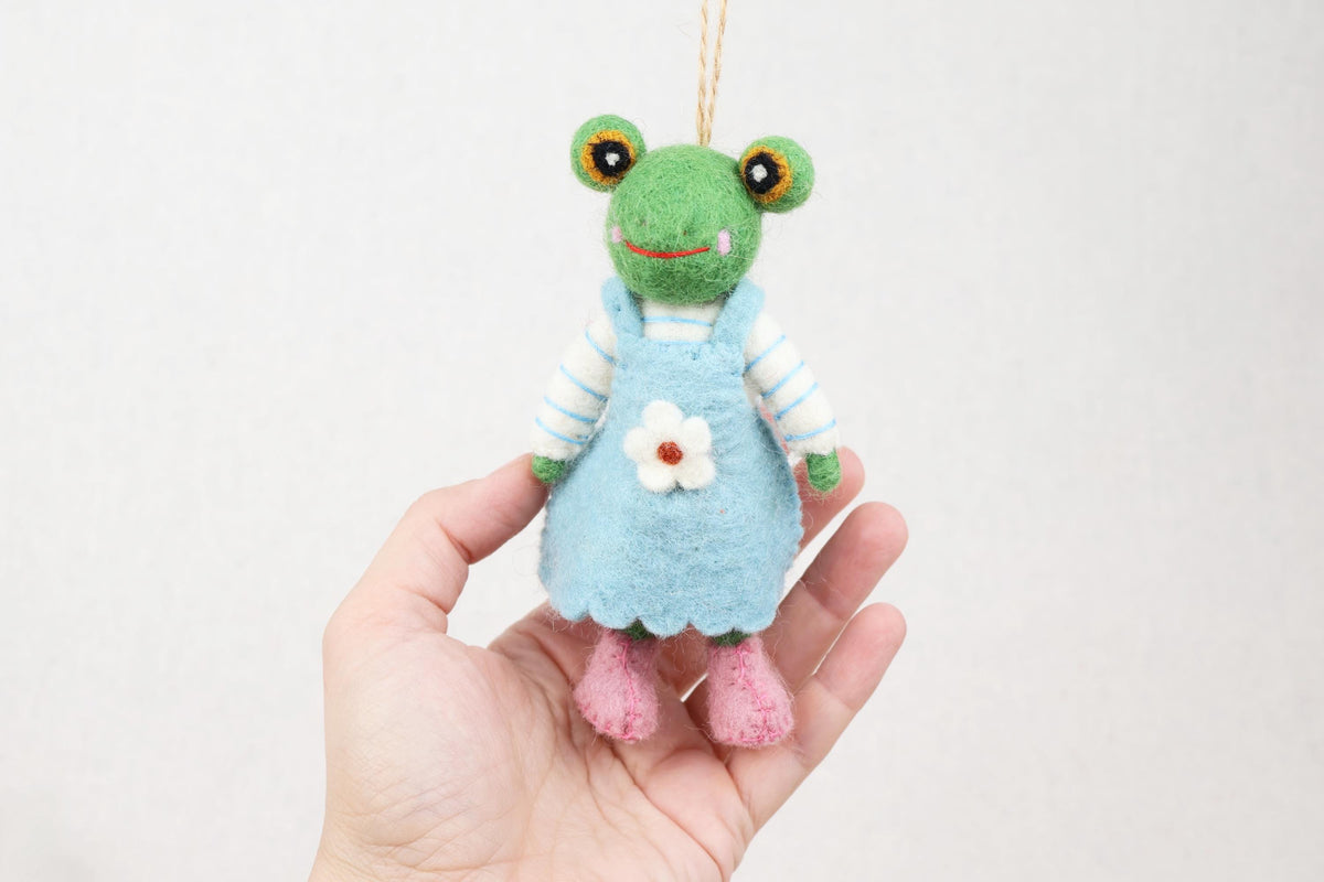 Anhänger Frosch I Frühlingsdeko I Osterdeko I Christbaumschmuck I Weihnachtsdeko I Winter Weihnachtsbaum I Weihnachtsschaf